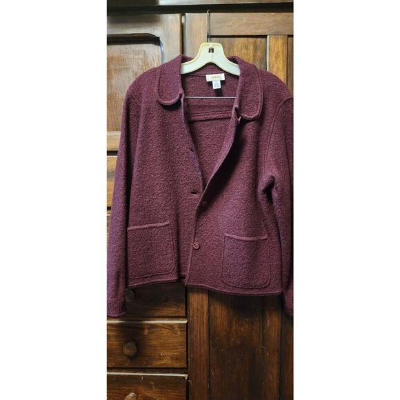 Talbots Petite Wool Sweater Jacket size Medium - Picture 6 of 7